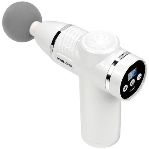 Mini Pistola A Fascia A 32 Velocità: Massaggiatore Muscolare Lcd Ricaricabile Per Percussioni Dei Tessuti Profondi White - Foto 1