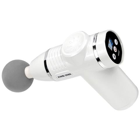 Mini Pistola A Fascia A 32 Velocità: Massaggiatore Muscolare Lcd Ricaricabile Per Percussioni Dei Tessuti Profondi White - Foto 2