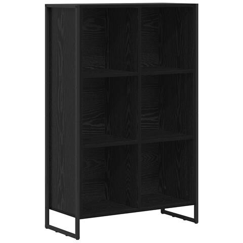 Armadio per Libri Rovere Nero 99.5 x 30 x 108.5 cm - Foto 1