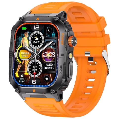 Smartwatch Multifunzione Con Monitoraggio Della Salute E Chiamate Bluetooth Orange - Foto 1