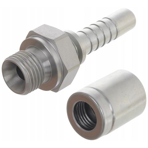 Raccordo Per Tubo Alta Pressione G1/4 M Dn6 - Acciaio 12,3 X 16 X 27 Mm | Compatibile Con Idropulitrici | Alta Tenuta E Durata - Foto 1