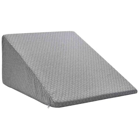 Cuscino per Gambe Grigio 60 x 50 x 30 cm Schiuma Memory - Foto 1