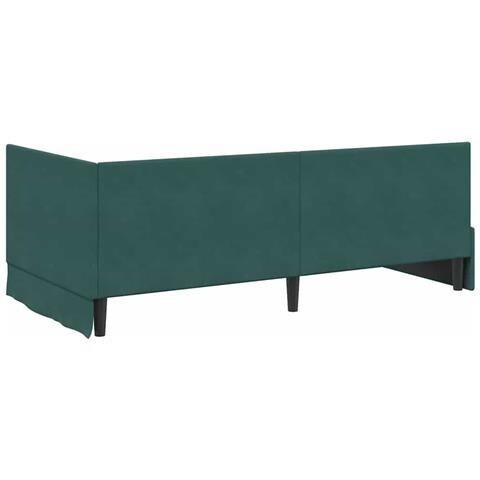 Struttura Letto Angolare con Materasso 2 pcs Verde Velluto - Foto 9