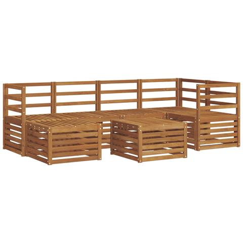 Set divani Naturale Legno di Acacia Massello - Foto 1