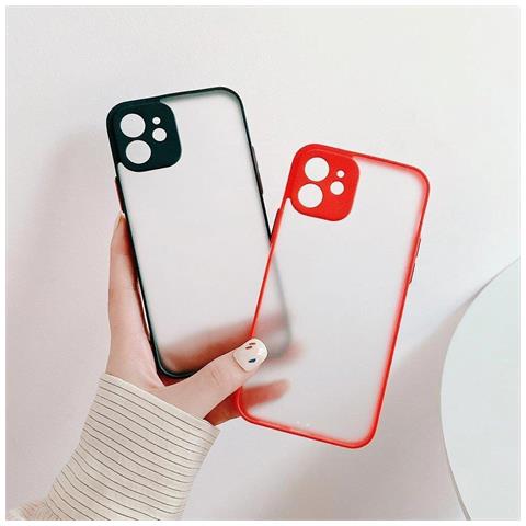 Custodia In Silicone Flessibile Trasparente Milky Case Rossa Per Xiaomi Redmi Note 10 / Redmi Note 10s - Foto 7