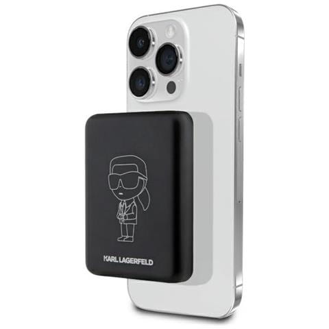 Batteria Esterna Wireless Magsafe Nera 3000mah Karl Lagerfeld - Foto 2