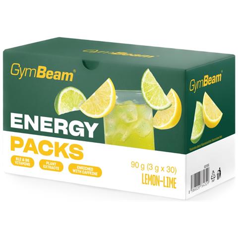 Bevanda energetica Energy Packs con caffeina Lemon - Lime - Foto 1