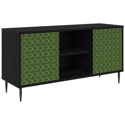 Mobile TV GELEEN 102 x 33 x 51 cm Rovere Nero - Foto 1