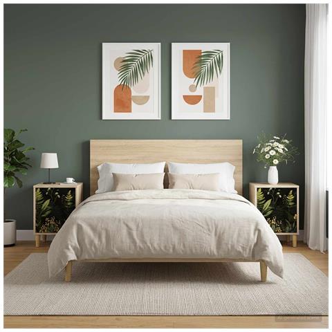 Armadio da Notte RHENEN 2 pz Rovere Sonoma 36 x 33 x 50 cm - Foto 2