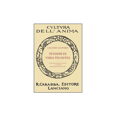 Giacomo Leopardi - Pensieri di varia filosofia - Foto 1