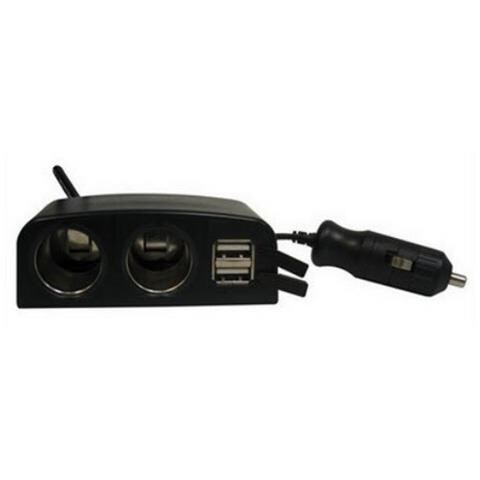 Alimentatore 2x USB da Auto / Casa - Nero - Foto 2