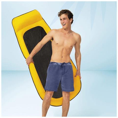 58836EU - Amaca gonfiabile con rete, Colori Assortiti, 178x94 cm - Foto 2