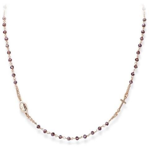 Collana In Argento 925 - Collezione Rosari - Colore Rosè - Misura Unica - Foto 2