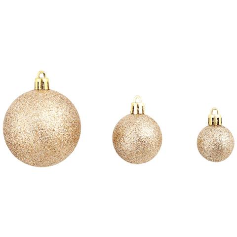 Set Palline di Natale 100 pz 3/4/6 cm Rosa / Oro - Foto 9