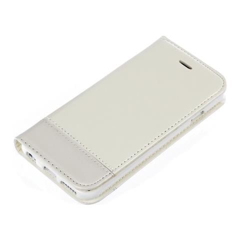 Wallet Folio Case, Cover A Libro - Apple Iphone 6 / 6s - Bianco - Foto 1