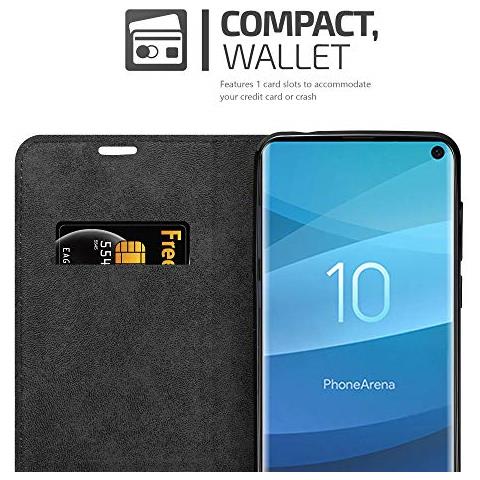 Custodia Compatibile Con Samsung Galaxy S10 In Bruno Caffè - Coperchio Protettiva Con Chiusura Magnetica, Funzione Stand E Tasca Per Le Carte - Foto 2