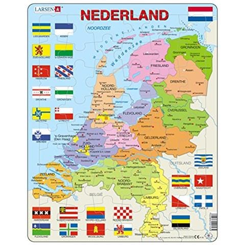 Maxi La-k53-nl - Puzzle Da 3 Pezzi, Puzzle, Mappe, Bambini, Bambino / bambina, Interno - Foto 1