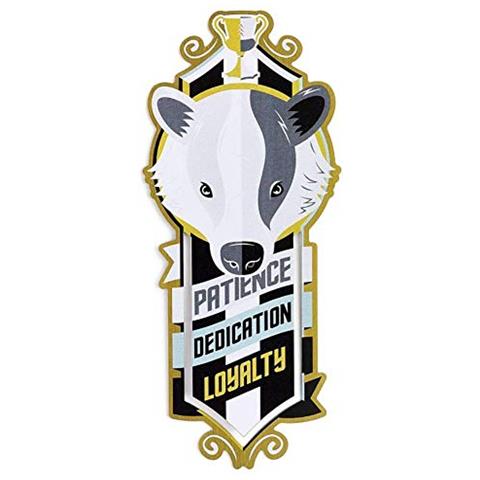 , cancelleria - Bookmark, segnalibro, Harry Potter Casa Hufflepuff, 12x4 cm - Foto 1