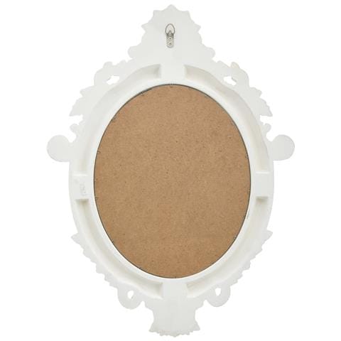 Specchio Da Parete Stile Castello 56x76 Cm Bianco - Foto 5