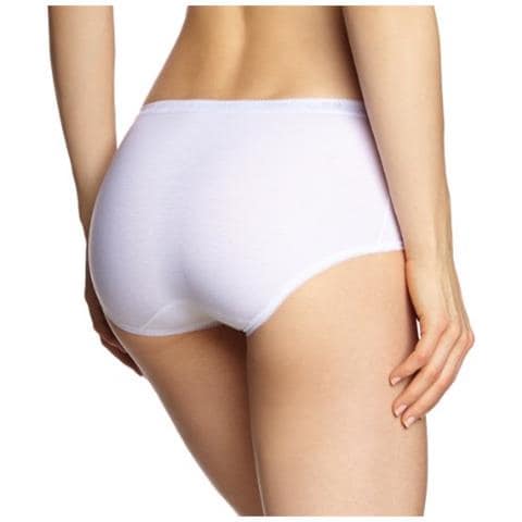 Basic Midi 2p (1nf33) Slip Da Donna, Pacco Da 2 Pezzi, 4/44, Bianco - Foto 2