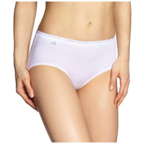 Basic Midi 2p (1nf33) Slip Da Donna, Pacco Da 2 Pezzi, 4/44, Bianco - Foto 1