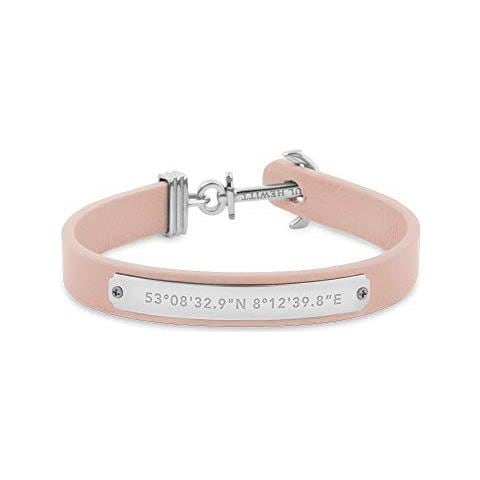 Bracciale Donna Signum Coordinate - Bracciale Ancora In Pelle Da Donna (nudo) Con Ciondolo Ancora In Acciaio (acciaio)  - Foto 1