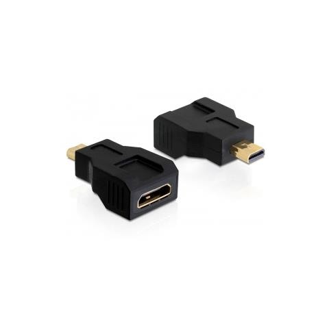 65271 19 pin HDMI - C 19 pin HDMI micro D Nero cavo di interfaccia e adattatore - Foto 1