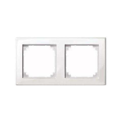 Merten 478219 M-smart-rahmen 2fach Polarwei Glnzend (478219)  - Foto 1