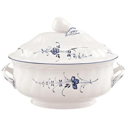 1023412360 piatto da portata Porcellana Blu, Bianco Rotondo Ciotola da portata - Foto 1