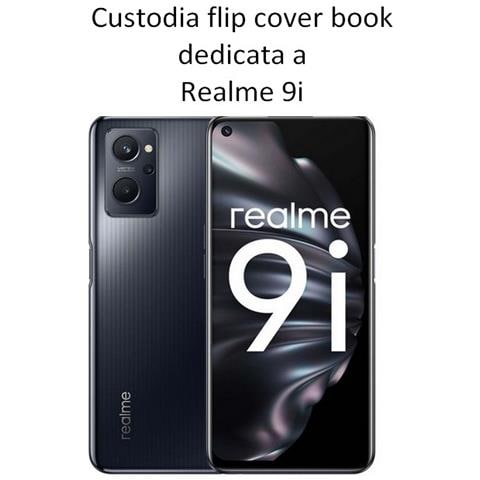 Custodia A Libro Book Case Per Realme 9i - Oppo A96 Red-navy - Foto 2