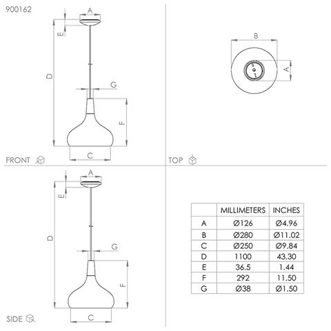 Lampadario Contemporaneo Sabinar Medio 1 Luce Metallo Nero E Marrone - Foto 3