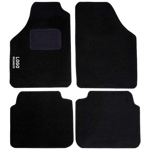 Tappetini Auto Compatibili Per Musa | Tappeti Sagomati | In Moquette Nera | Logo Ricamato E Battitacco | Accessori Interni - Foto 1