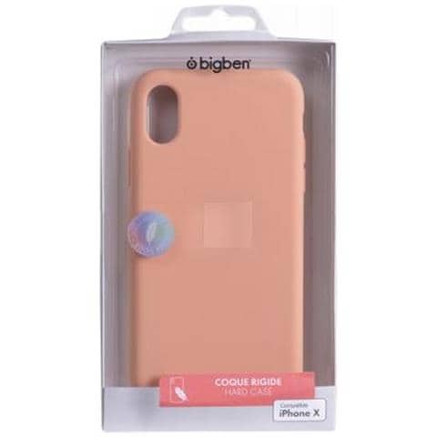 Cover Per Iphone X /xs Rigida In Silicone Soft Touch, Rosa - Foto 4