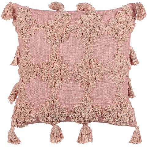 Cuscino Decorativo Torenia Cotone 45 X 45 Cm Geometrico Trapuntato Rosa - Foto 6