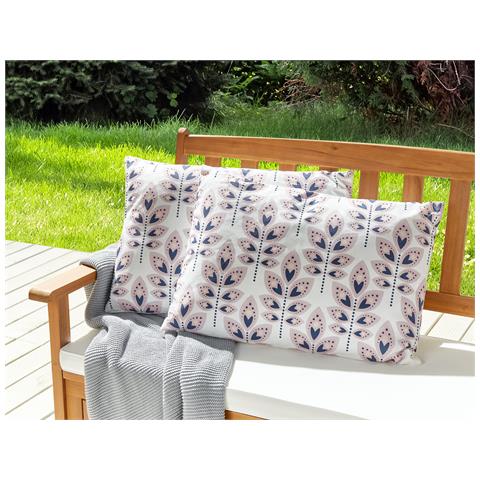 Imbottiti Per Cuscini Quadrati 45x45 Cm: Set 2 Inserti Impermeabili Per Esterno, Bianchi