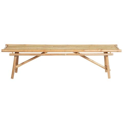 Set Di 2 Panche Da Giardino Bambù Legno Chiaro Tindari - Foto 8