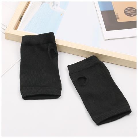 2 Paia Di Guanti Mezze Dita Elasticizzati Caldi Invernali Unisex Black - Foto 2