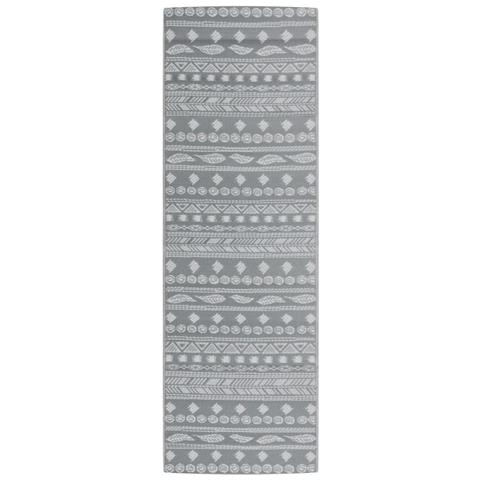 Tappeto Da Esterni Grigio 80x250 Cm In Pp - Foto 2