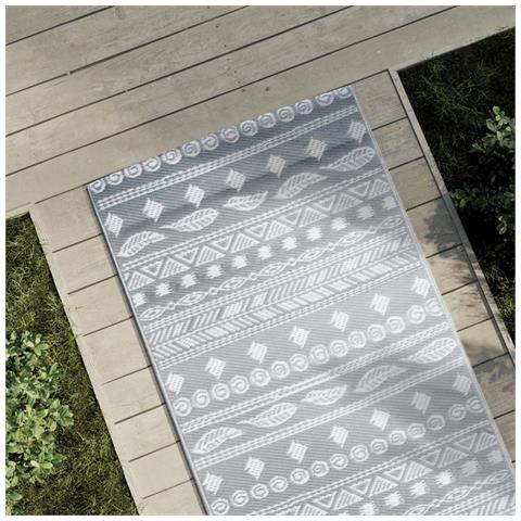 Tappeto Da Esterni Grigio 80x250 Cm In Pp - Foto 1