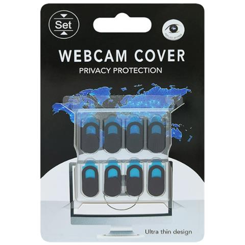 Copertura Per Webcam Per La Protezione Della Privacy Black 8-pack - Foto 1