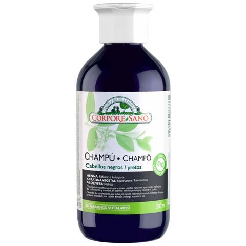 Corpore Champu Henna 300ml Cabellos Negros Bio - Foto 1