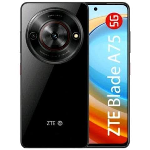 Blade A75 5G 128GB 4GB Ram Display 6.6" Main Camera 50MP USB Type-C Android 14 Unisoc T760 5000mAh Diaomond Black Tim - Foto 1