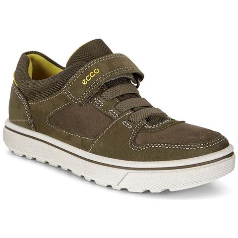 Bambini Glyder, Mezza Scarpa Stringata In Pelle Marrone Con Cinturini In Velcro 31 - Foto 1