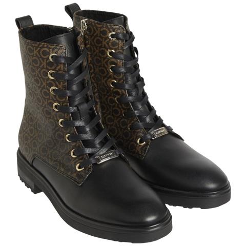 Cleat Biker Boot - Mix Stivaletti Pelle Scarpe Donna Nero Eu 36, Hw0hw01314 0gl - Foto 2
