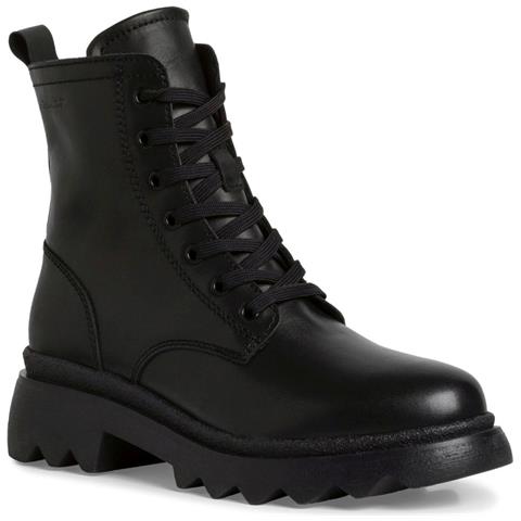 Black Casual Closed Booties Stivaletti Pelle Scarpe Donna Nero Eu 37, 1-25277-41 001 - Foto 1