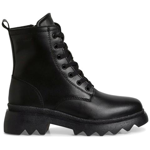 Black Casual Closed Booties Stivaletti Pelle Scarpe Donna Nero Eu 37, 1-25277-41 001 - Foto 2