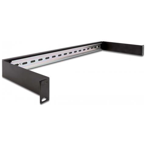 Pannello su guida DIN da 19? 1U nero - Foto 1