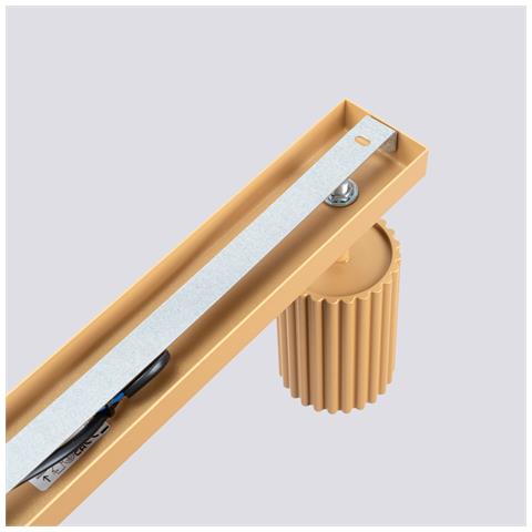 Lampada Da Soffitto Karbon 4l Oro Sl. 1565 - Minimalista Lampada Da Soffitto D'oro 16.5x81x6.5 Cm - Foto 8