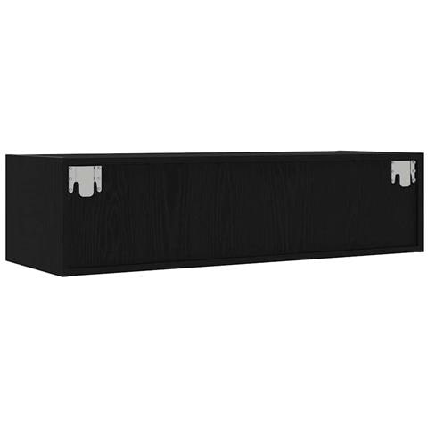 Mobile Porta TV con Luci LED Rovere Nero 100X35,5x25 cm - Foto 2