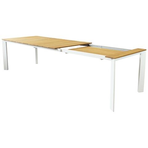 Copernico - Struttura In Alluminio Verniciato Bianco O Antracite, Piano In Teak - Foto 2